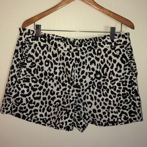 🍁NWT J. Crew Animal Print Shorts SZ 14
